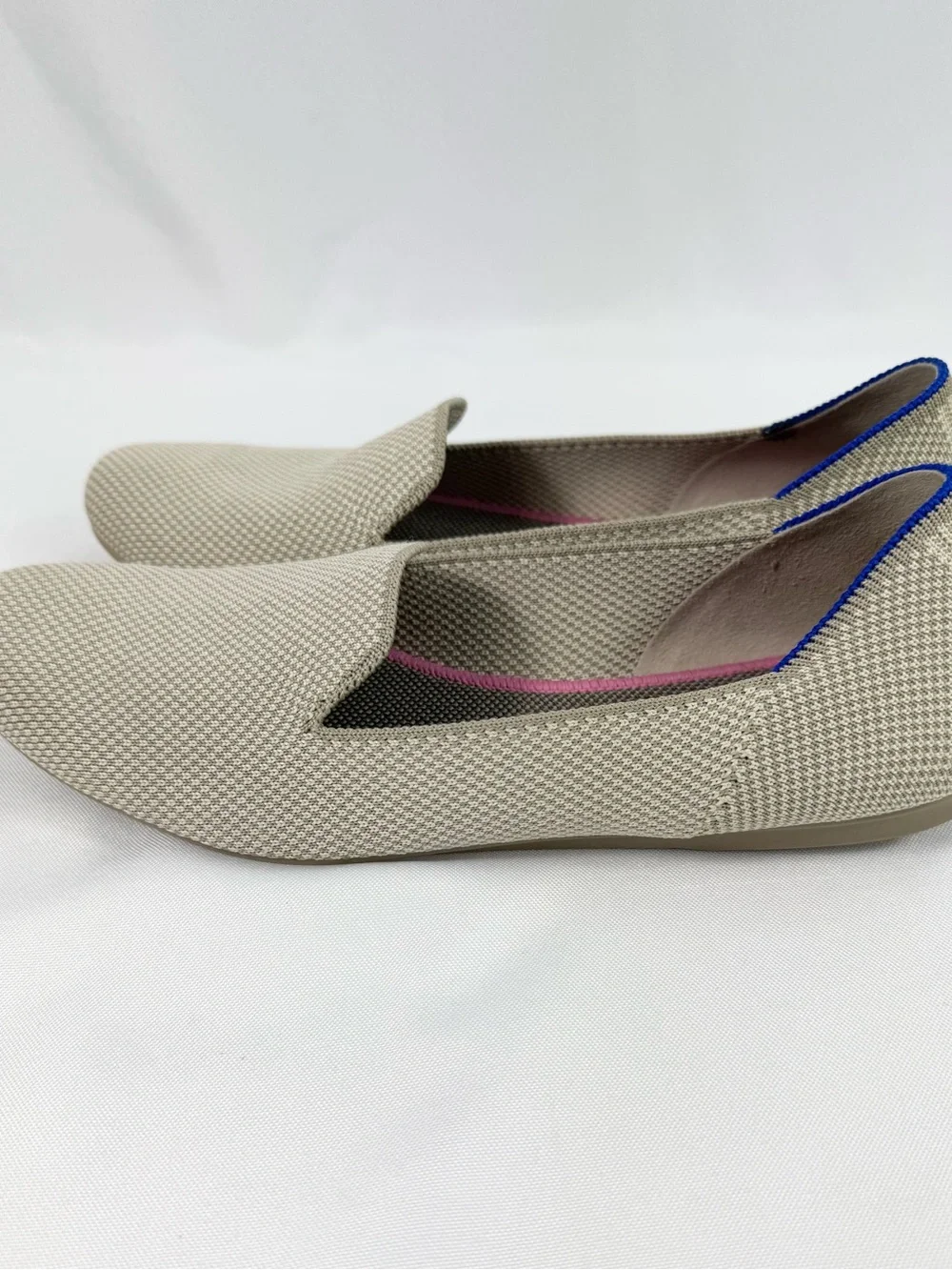 Rothy’s Beige Round Toe Knit Women’s Ballet Flats Size 8